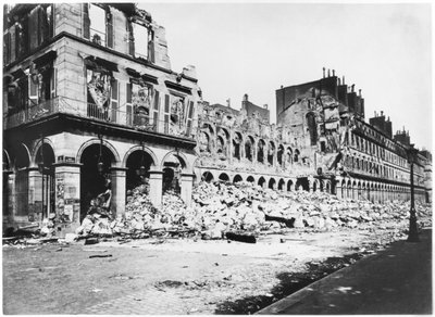 Die Kommune von Paris, Rue de Rivoli, 1871 von Alphonse Liebert